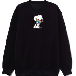 Nhs Huge Heart Snoopy Sweatshirt