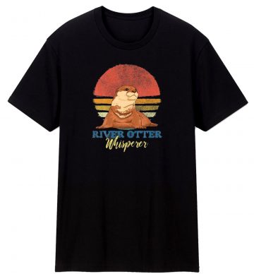 River Otter Otters Loves Retro Funny T Shirt
