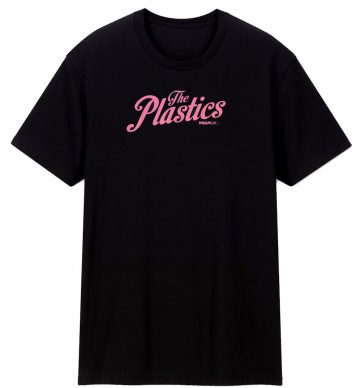 The Plastics Pink Script Graphic T Shirt