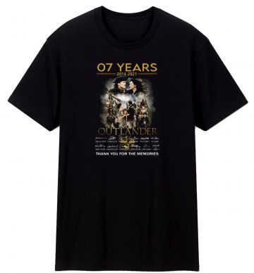 07 Years 2014 2021 Outlander Anniversary Movie T Shirt