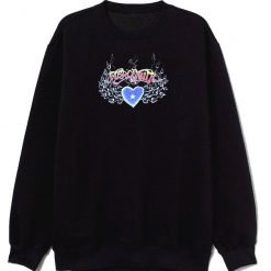 Aerosmith Blue Heart Black Sweatshirt