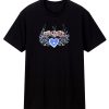 Aerosmith Blue Heart Black T Shirt