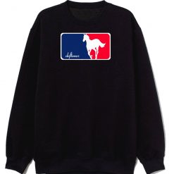 Deftones Blue Red Baseball Style Logo Sweatshirt