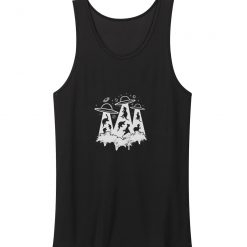 Dinosaur Alien Abduction Tank Top