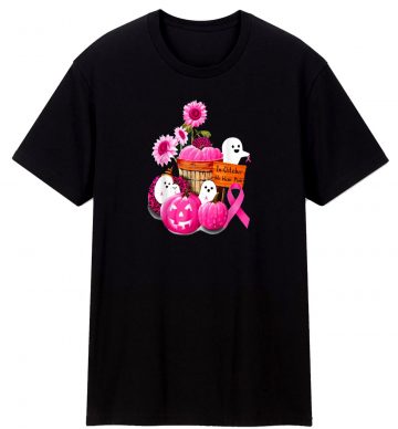 In October We Wear Pink Pumpkin Ghost And Flower T Shirt