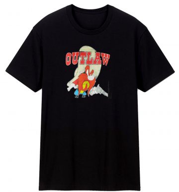 Looney Tunes Yosemite Sam Outlaw Distressed Cartoon T Shirt