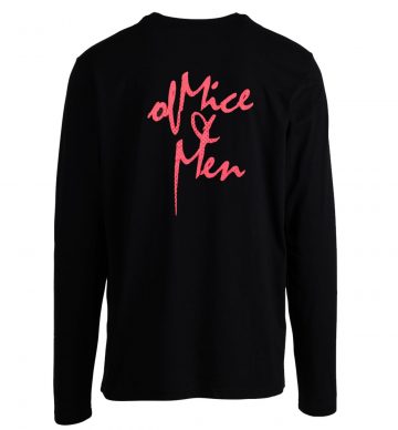 Of Mice And Men Pink Script Long Sleeve