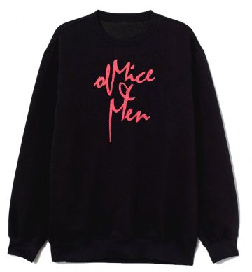 Of Mice And Men Pink Script Sweatshirt