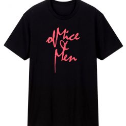 Of Mice And Men Pink Script T Shirt