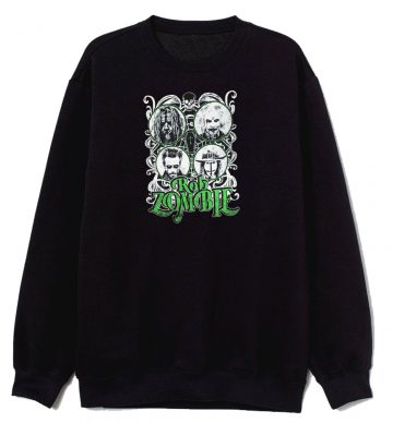 Rob Zombie Band Members Green Logo Sweatshirt