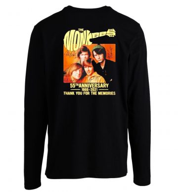 The Monkees 55th Anniversary 1966 2021 Signatures Long Sleeve
