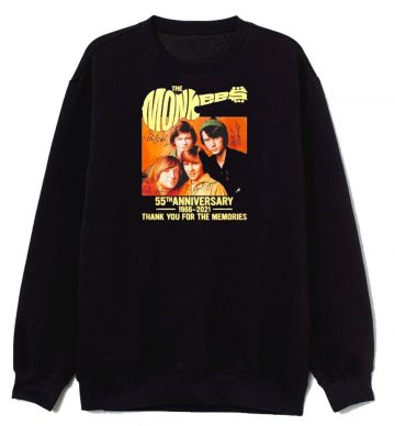 The Monkees 55th Anniversary 1966 2021 Signatures Sweatshirt