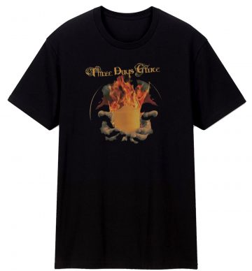 Three Days Grace Flame Hands T Shirt