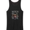 Witch Way To The Wine Halloween Tank Top