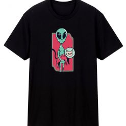 Space Alien Cute Cat Unisex T Shirt