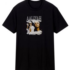 Aaliyah In White T Shirt