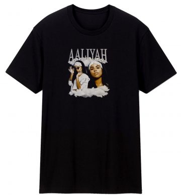 Aaliyah In White T Shirt