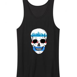 Chicago Windy City Skyline City Of Chicago Flag Tank Top