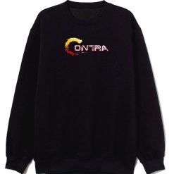 Contra Retro Video Game Logo Sweatshirt