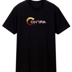 Contra Retro Video Game Logo T Shirt