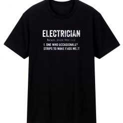 Funny Electrician Definition Occupation Profession T Shirt