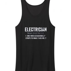 Funny Electrician Definition Occupation Profession Tank Top