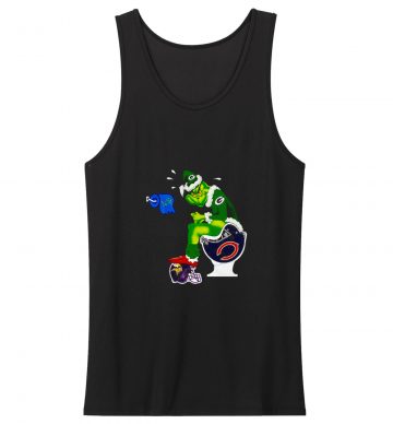Green Bay Packers The Grinch Toilet Minnesota Tank Top