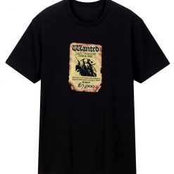 Wanted Captain Jack Sparrow Pirates Of The Caribbean T Shirt