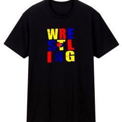 Wrestling Spellout T Shirt