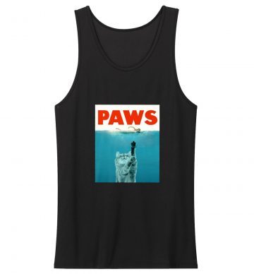 Paws Kitten Meow Parody Tank Top