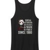 Social Distancing Funny Horror Tank Top