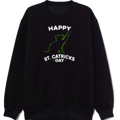 St Patricks Day Cat Unisex Sweatshirt