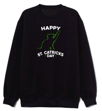 St Patricks Day Cat Unisex Sweatshirt