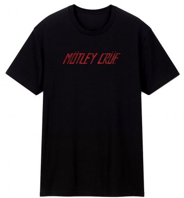 Motley Crue Distressed Logo Classic T Shirt