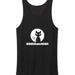 Im Silently Judging You Cat Stare Meme Funny Tank Tops