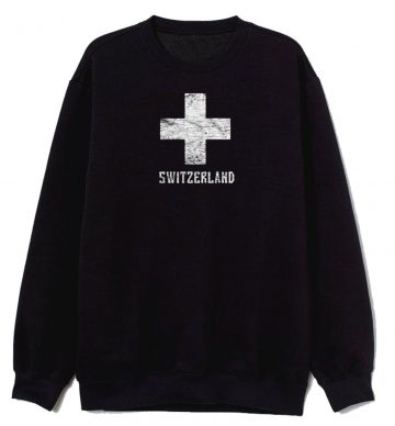 Swiss Distressed Country Crest Sweatshirt