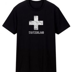 Swiss Distressed Country Crest T Shirt