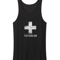 Swiss Distressed Country Crest Tank Tops