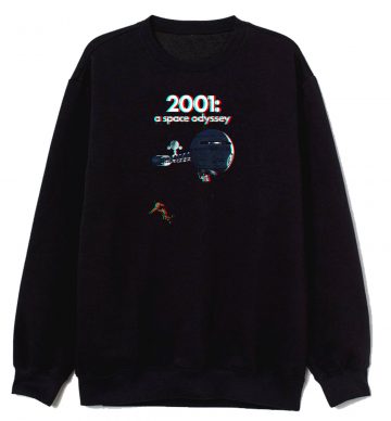 2001 A Space Odyssey V19 Movie Poster 3d Black Sweatshirt