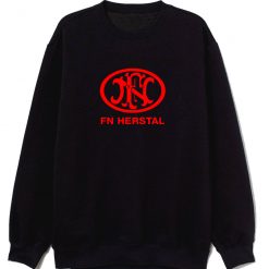 Fn Herstal Firearms Guns Red Logo Sweatshirt