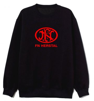 Fn Herstal Firearms Guns Red Logo Sweatshirt