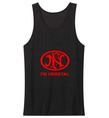 Fn Herstal Firearms Guns Red Logo Tank Top