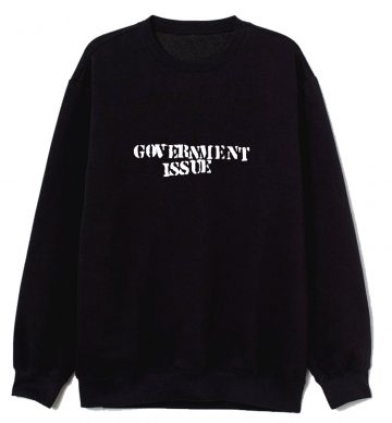 Government Issue Logo Black Sweatshirt