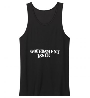 Government Issue Logo Black Tank Top