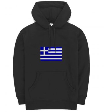 Greece Flag Emblem Hoodie