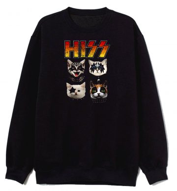 Hiss Funny Cat Lover Sweatshirt
