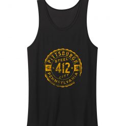 New Limited Pittsburgh Pennsylvania 412 Steel City Home Vintage Tank Top