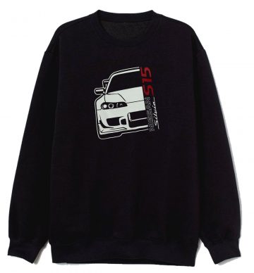 Nis San Silvia S15 Black Heavy Cotton Sweatshirt