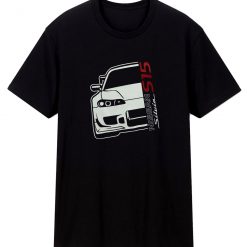 Nis San Silvia S15 Black Heavy Cotton T Shirt