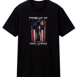 Stand For The Flag Kneel For The Cross Usa T Shirt